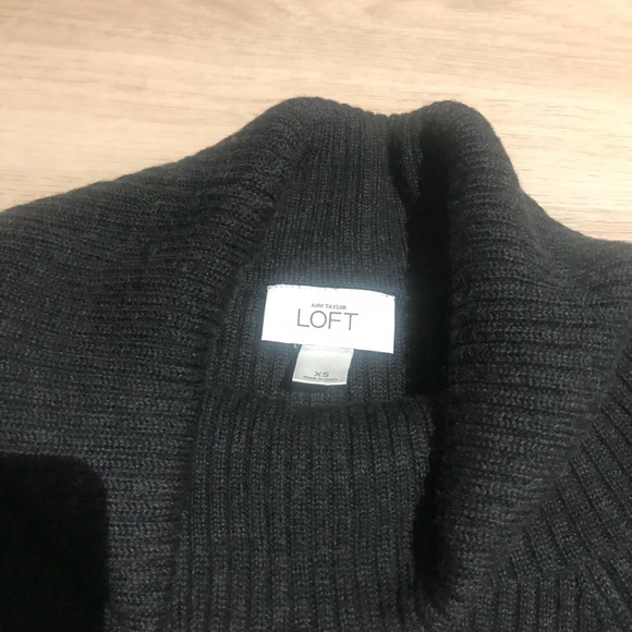 Loft cowl neck A line sweater knit dress - Picture 4 of 6